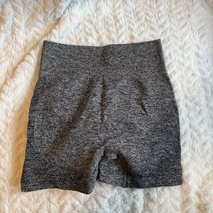 Gray High-Waisted Shorts